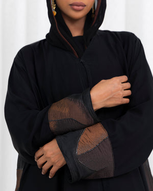 Golden Ember Abaya