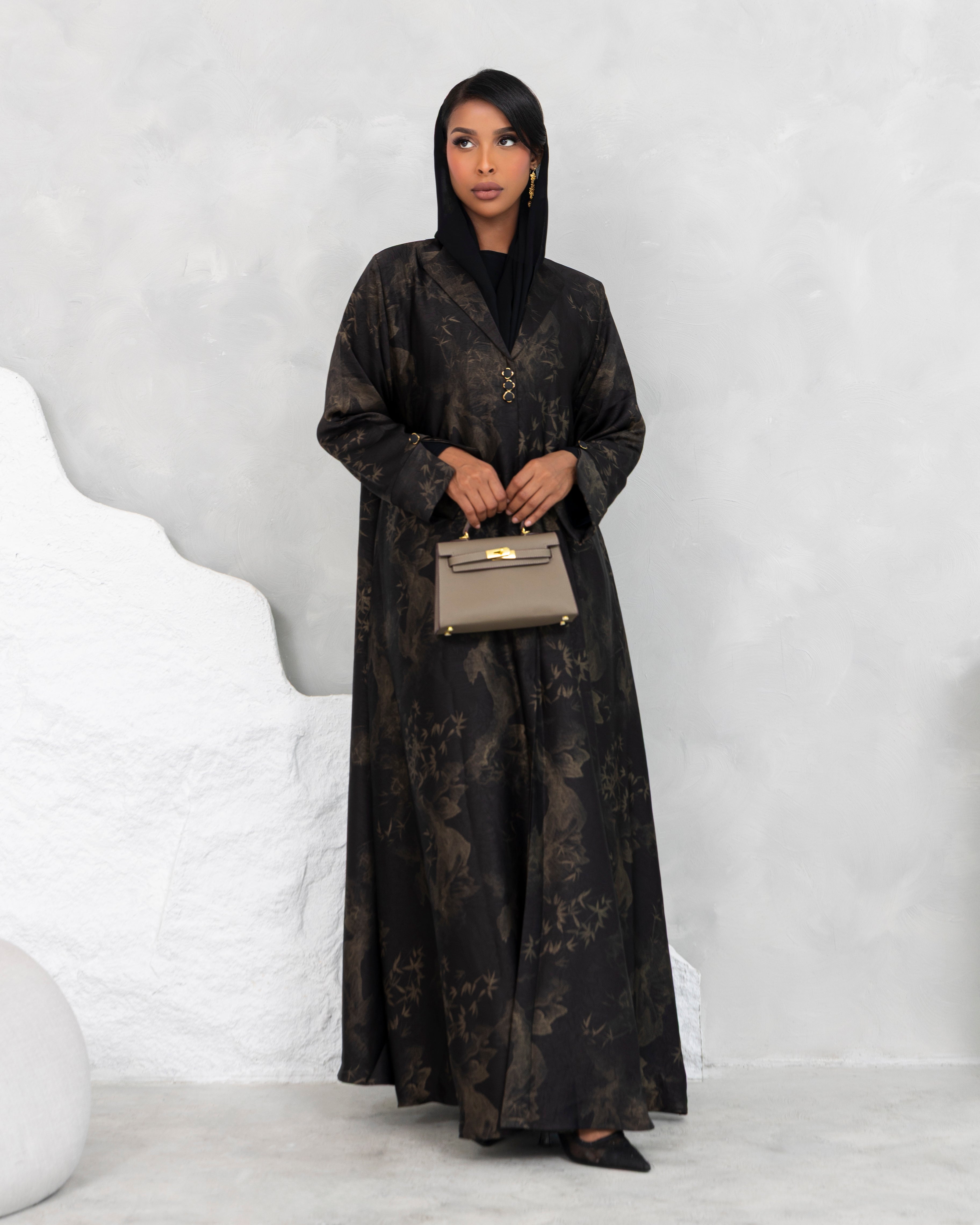 Gold Noir Abaya (Only grey available)