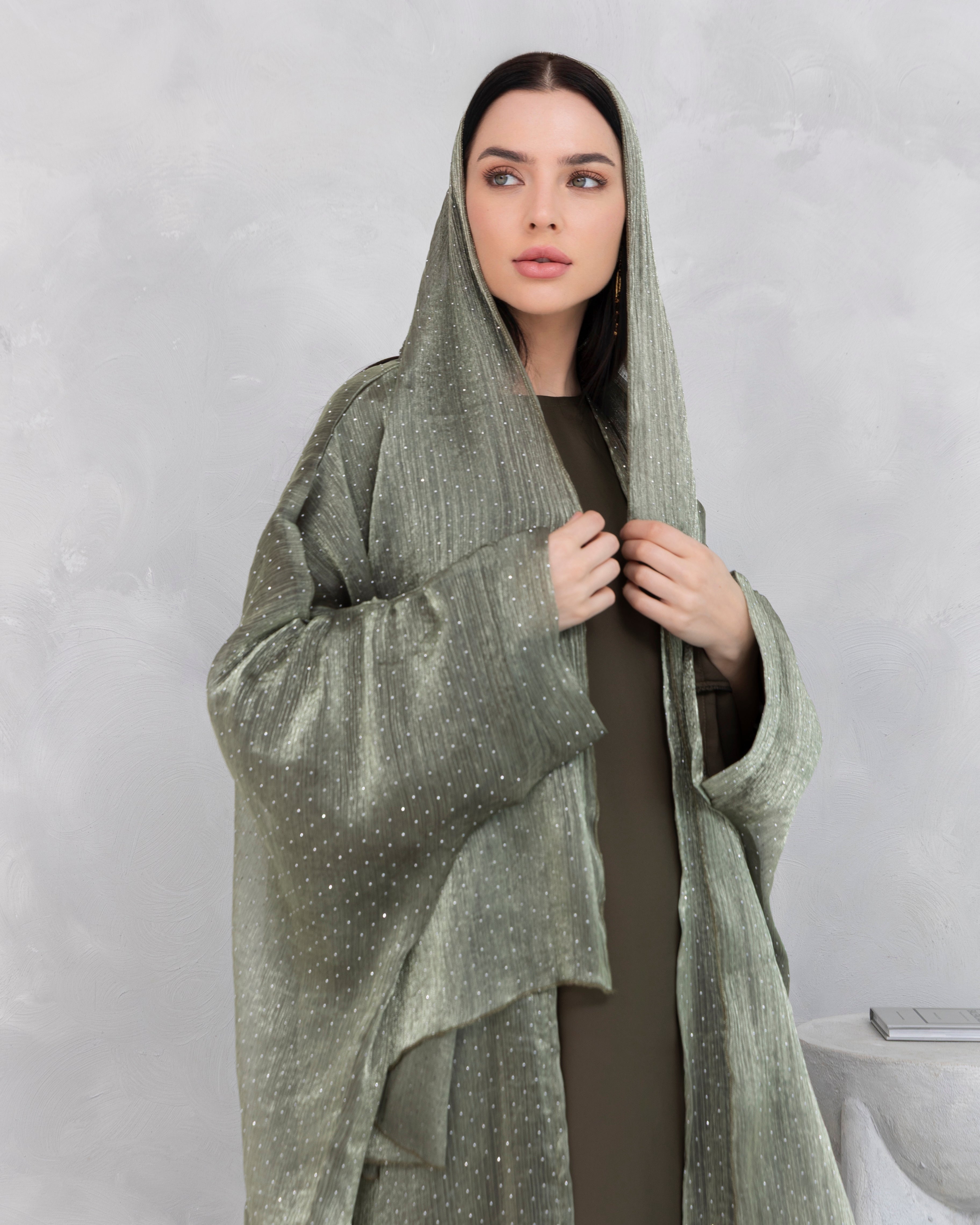 Royal Sage Green Abaya